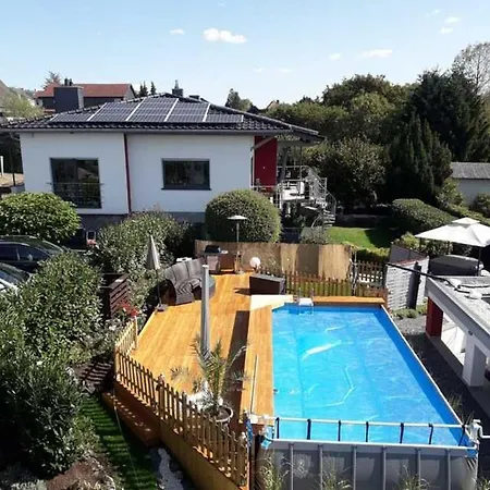 4 Sterne Schlossblick Sauna Pool Whirlpool Pri 아파트